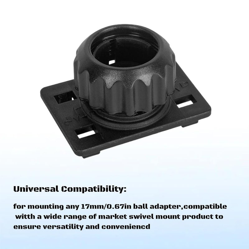 Epronic 4PCS Tightening Nut with 4 Button Lock Replacement 17mm Ball Joint Mount Socket for Carplay Screen Phone Holder Backup Camera Monitor GPS Car Auto Stereo - Image 4
